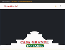 Tablet Screenshot of casagrandebarandgrill.com